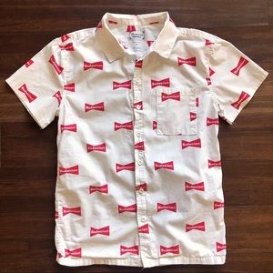 Budweiser BeenTrill Vintage Button Up Shirt